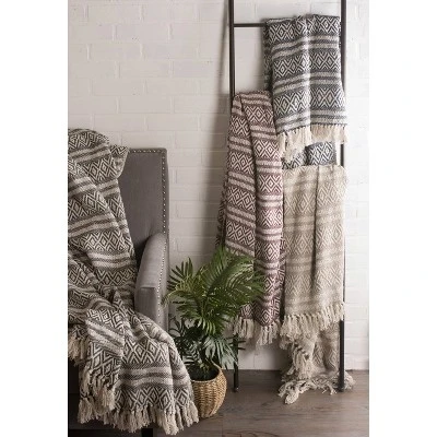 50"x60" Adobe Striped Faux Shearling Throw Blanket Neutral - Design Imports 6 50"x60" Adobe Striped Faux Shearling Throw Blanket Neutral - Design Imports - Image 6