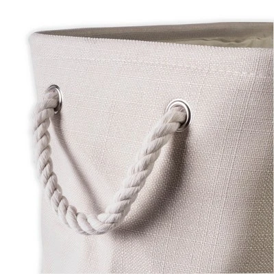 Design Imports Polyester Bin Variegated Cream Rectangle Medium 16X10X12 4 Design Imports Polyester Bin Variegated Cream Rectangle Medium 16X10X12 - Image 4