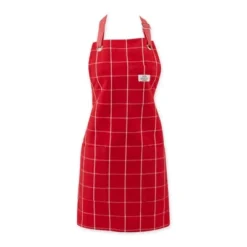 Design Imports Red Cider Windowpane Apron -Design Imports GUEST 33f4bafa ed6d 4570 9c24 26f6f096146b