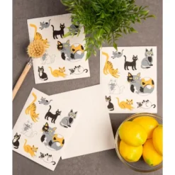 Design Imports Swedish Dishcloth Set/3, Reusable & Absorbent, Cats Everywhere! 10 Design Imports Swedish Dishcloth Set/3, Reusable & Absorbent, Cats Everywhere! -Design Imports GUEST 3483848b 606f 4dd7 bba5 3d515a61818b