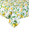 Design Imports Lemon Bliss Print Outdoor Tablecloth 60X84