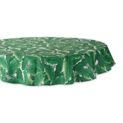 Design Imports Banana Leaf Outdoor Tablecloth 60 Round -Design Imports GUEST 3513c3db ca55 4b6e 8bbc 4fcfe260d024