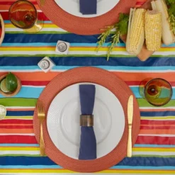 Design Imports Summer Stripe Vinyl Tablecloth 60X102 -Design Imports GUEST 37bd0329 1d42 433c adbb 183054ae5fe6