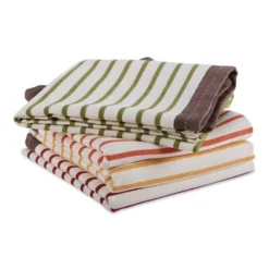 Design Imports Harvest Prep Stripe Woven Dishtowel (Set Of 4) -Design Imports GUEST 380ad49f 3392 4f09 b33e d9e7e5b53f6e