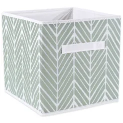 Nonwoven Polyester Cube Herringbone Mint Square 11x11x11 Set/2 16 Nonwoven Polyester Cube Herringbone Mint Square 11x11x11 Set/2 -Design Imports GUEST 3826944f 7e75 41d5 98c0 f3b28932807a