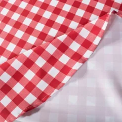 Design Imports Tango Red Check Outdoor Tablecloth With Zipper 60X120 -Design Imports GUEST 394e740f a737 42e0 8ab2 a26ca266e116