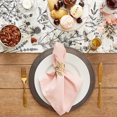 Design Imports Pale Mauve Solid Napkin Set/6 4 Design Imports Pale Mauve Solid Napkin Set/6 - Image 4