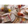 Design Imports Give Thanks Plaid Tablecloth 70 Round