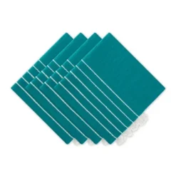 Design Imports Teal Stripe Tassel Napkin Set/4 17 Design Imports Teal Stripe Tassel Napkin Set/4 -Design Imports GUEST 39c01edb 2a20 41b2 9084 650e66d1842e