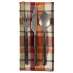 Design Imports Pumpkin Spice Plaid Napkin (Set Of 6) -Design Imports GUEST 39c37a2d 899b 4670 aa09 70e69d1fed1b