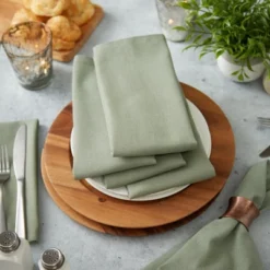 Design Imports Artichoke Green Solid Napkin Set/6 -Design Imports GUEST 3c059647 4f7f 4ab0 bf51 413449be6562