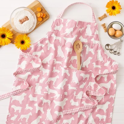Design Imports Rose Dog Print Chef Apron 3 Design Imports Rose Dog Print Chef Apron - Image 3