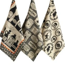 Design Imports Assorted Hocus Pocus Printed Dishtowel (Set Of 3) -Design Imports GUEST 3cee4ed2 1de7 4f6d 9e69 f3fcadb4f65b