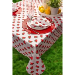 Design Imports Watermelon Print Outdoor Tablecloth With Zipper 60X84 -Design Imports GUEST 3da58728 67b7 4009 a564 28b24a3cedfa