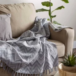 50"x60" Zig-Zag Chevron Throw Blanket - Design Imports -Design Imports GUEST 3db2d4bc 5814 4892 861f f48df22cd06d