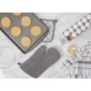 Design Imports Gray Terry Oven Mitt Set/2