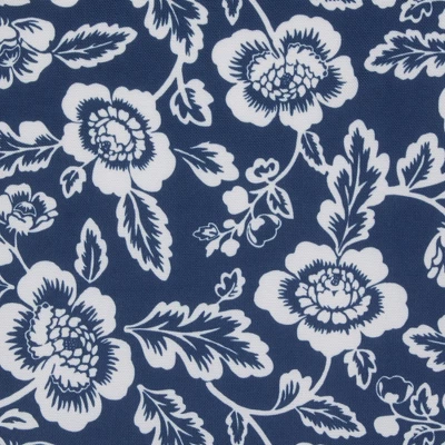 Design Imports Nautical Blue Floral Print Outdoor Tablecloth 60 Round 6 Design Imports Nautical Blue Floral Print Outdoor Tablecloth 60 Round - Image 6