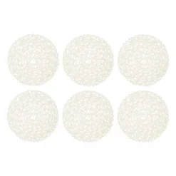 DII Woven Paper Placemat Set 6 Piece, Off-White, 15" Dia 11 DII Woven Paper Placemat Set 6 Piece, Off-White, 15" Dia -Design Imports GUEST 40040747 14bb 4007 ae28 e65b002b3990