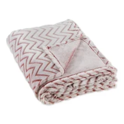 50"x60" Chevron Plush Throw Blanket - Design Imports -Design Imports GUEST 404a7531 a7e5 41fa a248 d616b7e14528
