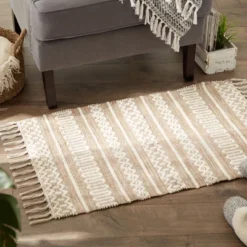 Design Imports Chenille Doodle Lines Rug - Stone - 2 X 3 Ft -Design Imports GUEST 4074d411 7b0c 4415 be8c 36b7eb1e2815