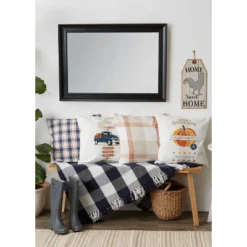 4pk 18"x18" Autumn Plaid And Printed Square Throw Pillow Covers - Design Imports 18 4pk 18"x18" Autumn Plaid And Printed Square Throw Pillow Covers - Design Imports -Design Imports GUEST 40a03cd3 b0e5 424c 9c96 f4427be0c8e0