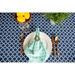 Design Imports Nautical Blue Lattice Tablecloth 60X84 -Design Imports GUEST 41ea435f 8f21 4b06 8454 a5e554caa755