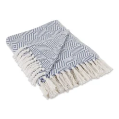 50"x60" Diamond Geometric Throw Blanket - Design Imports -Design Imports GUEST 421f789c 804b 4770 9fba 5ace7a37c3d0