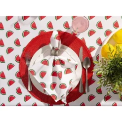 Design Imports Watermelon Print Outdoor Tablecloth With Zipper 60 Round -Design Imports GUEST 42c65ff3 3bce 44ec 84a7 9ee02557b799 1