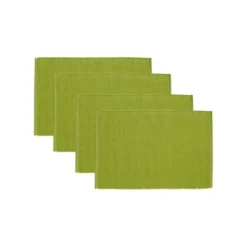Design Imports Solid Ribbed Placemat Set/4, Loden Frost -Design Imports GUEST 43430131 60d2 4a51 9082 7b8a9e3d114f