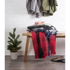 50"x60" Buffalo Check Throw Blanket Tango Red/Blue - Design Imports -Design Imports GUEST 43e2015a 3bb0 46a0 8c0d 6797475c02c4