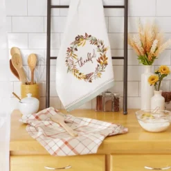 Design Imports Assorted Thankful Autumn Dishtowel (Set Of 2) -Design Imports GUEST 43eca564 d9c5 4217 8da5 c2ee8f40fa84