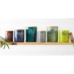 Design Imports Jadeite Coffee/Sugar/Tea Ceramic Canister Set/3 -Design Imports GUEST 450b58e3 ced5 4c1e b2d4 d360d1953b55 2