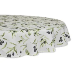 Design Imports Olives Print Outdoor Tablecloth 60 Round -Design Imports GUEST 4631a2f6 37a1 4fa0 a552 7bb7bccc1760