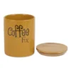 Design Imports Honey Gold Coffee/Sugar/Tea Ceramic Canister Set/3