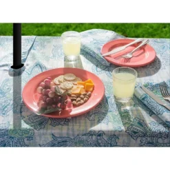Design Imports Blue Watercolor Paisley Print Outdoor Tablecloth With Zipper 60 Round 11 Design Imports Blue Watercolor Paisley Print Outdoor Tablecloth With Zipper 60 Round -Design Imports GUEST 46a3a92d 8b8b 49a2 b8f9 0fc93d067be1