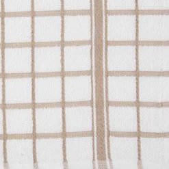 Design Imports Terry Windowpane Dishtowel Set 4 Piece, 16X26", Stone -Design Imports GUEST 46cb5a0c 988d 4d9b ae13 241bdab62ce6