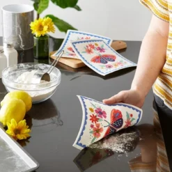 Design Imports Swedish Dishcloth Set/3, Reusable & Absorbent, Butterfly Folk 11 Design Imports Swedish Dishcloth Set/3, Reusable & Absorbent, Butterfly Folk -Design Imports GUEST 471ab319 0166 4d2f 9f7f 6681b0df09f1