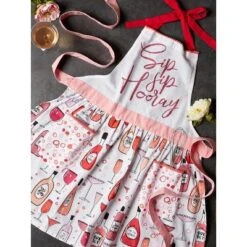 Design Imports Sip Sip Hooray Print Apron -Design Imports GUEST 4857d822 cde7 4f6b 8781 99f0dd4af5ed