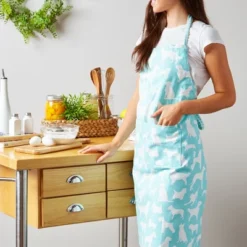 Design Imports Aqua Dog Print Chef Apron -Design Imports GUEST 4862d92c b63e 47cc 91cb b4b8980a5dae