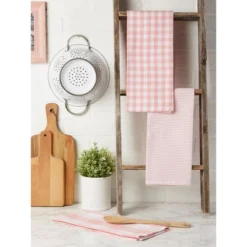 Design Imports Dishtowel Set Gingham/Buffalo Check 3 Piece, 20X30", Pink 17 Design Imports Dishtowel Set Gingham/Buffalo Check 3 Piece, 20X30", Pink -Design Imports GUEST 48e9ba37 50c7 4329 8ba2 95fdc8decdc8