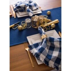 DII Napkin Ring Set, 6 Piece, Gold