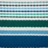 Set Of 6 Tidal Stripe Fringed Placemat Blue - Design Imports: 100% Cotton, Machine Washable, Indoor & Outdoor Use