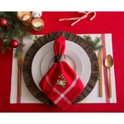 DII Christmas Printed Placemat Set 6 Piece, Christmas Greenery, 13x19" -Design Imports GUEST 4ac0ff8f b17f 4cdf 8e3a cf97165c55c5