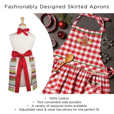 Design Imports Black/White Gingham Apron 8 Design Imports Black/White Gingham Apron - Image 8