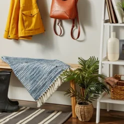 50"x60" Tone Diagonal Striped Acrylic Throw Blanket - Design Imports -Design Imports GUEST 4b6c5939 d1fc 4ba8 a212 42051a9c3f56