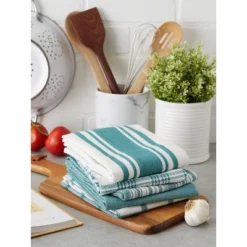 Design Imports Everyday Basic Woven Dishtowel Set 5 Piece, 18X28", Teal 10 Design Imports Everyday Basic Woven Dishtowel Set 5 Piece, 18X28", Teal -Design Imports GUEST 4cfd17ac cabf 476c 8b4d 5a6f88d8b815
