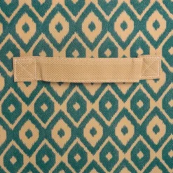 Design Imports Nonwoven Polyester Cube Ikat Teal Square 11X11X11 Set/2 -Design Imports GUEST 4e5c1510 37f7 42a0 8e5f e8dc17629b9f