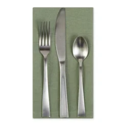 Design Imports Artichoke Green Solid Napkin Set/6