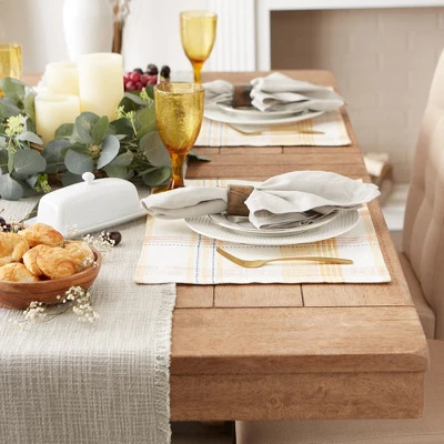 Design Imports Veranda Plaid Placemat Set/4 1 Design Imports Veranda Plaid Placemat Set/4