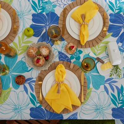 Design Imports Tropical Bahama Vinyl Tablecloth 60X84 5 Design Imports Tropical Bahama Vinyl Tablecloth 60X84 - Image 5